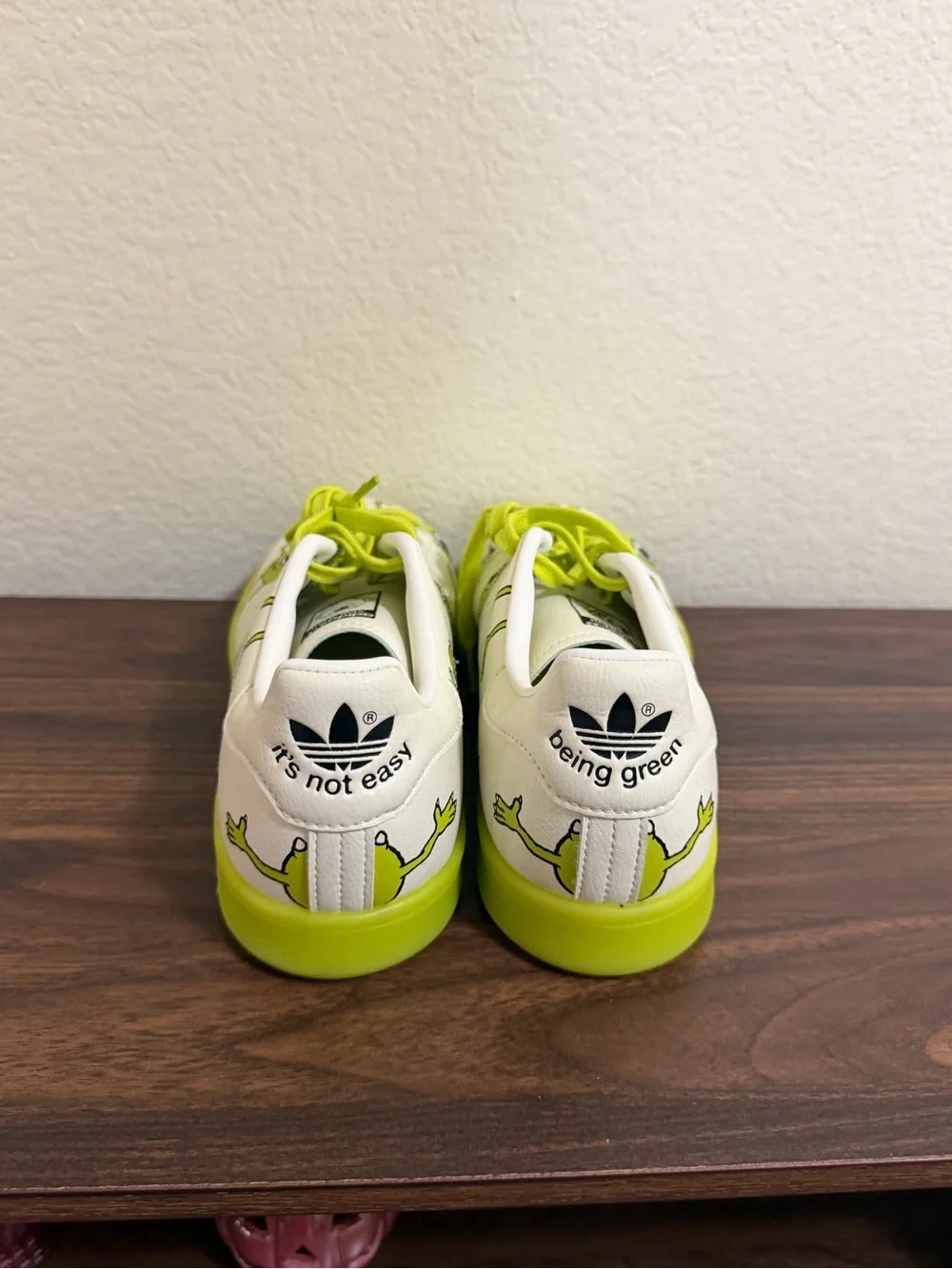 Adidas X Stan Smith Monster Inc Mike Wazowski Graphic sneaker.